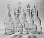 English 18th labelled century decanters