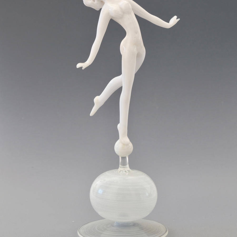 Glass Figure by Istvan Komaromy.