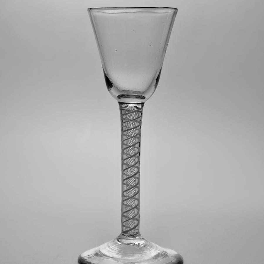 Double series opaque twist wine glass C1765.
