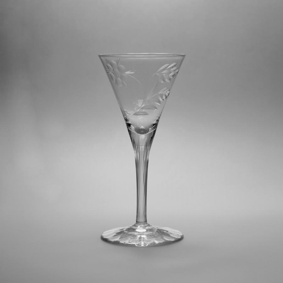 Wine Glass Designed by Harry Powell C1900.
