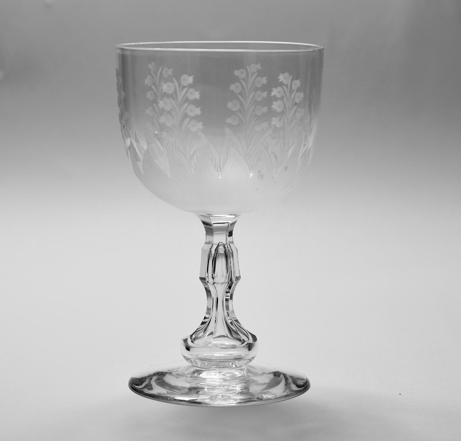Engraved goblet C1880