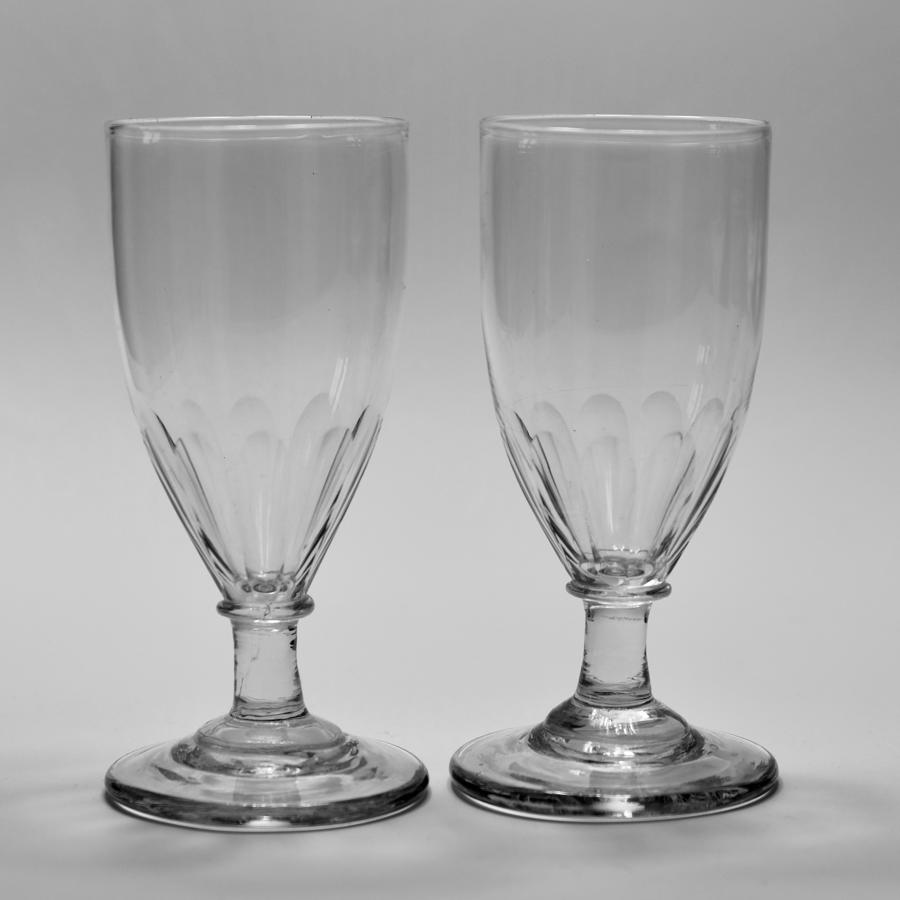 Pair of ale glasses C1810