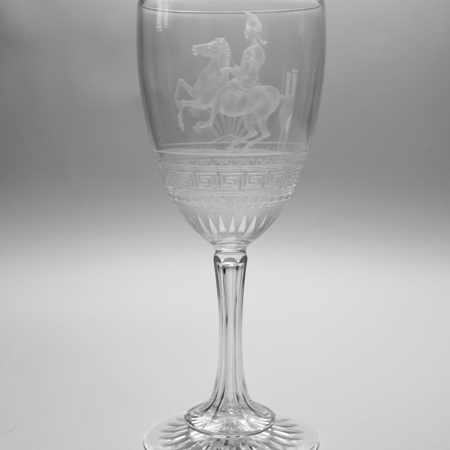 Engraved and etched goblet C1870