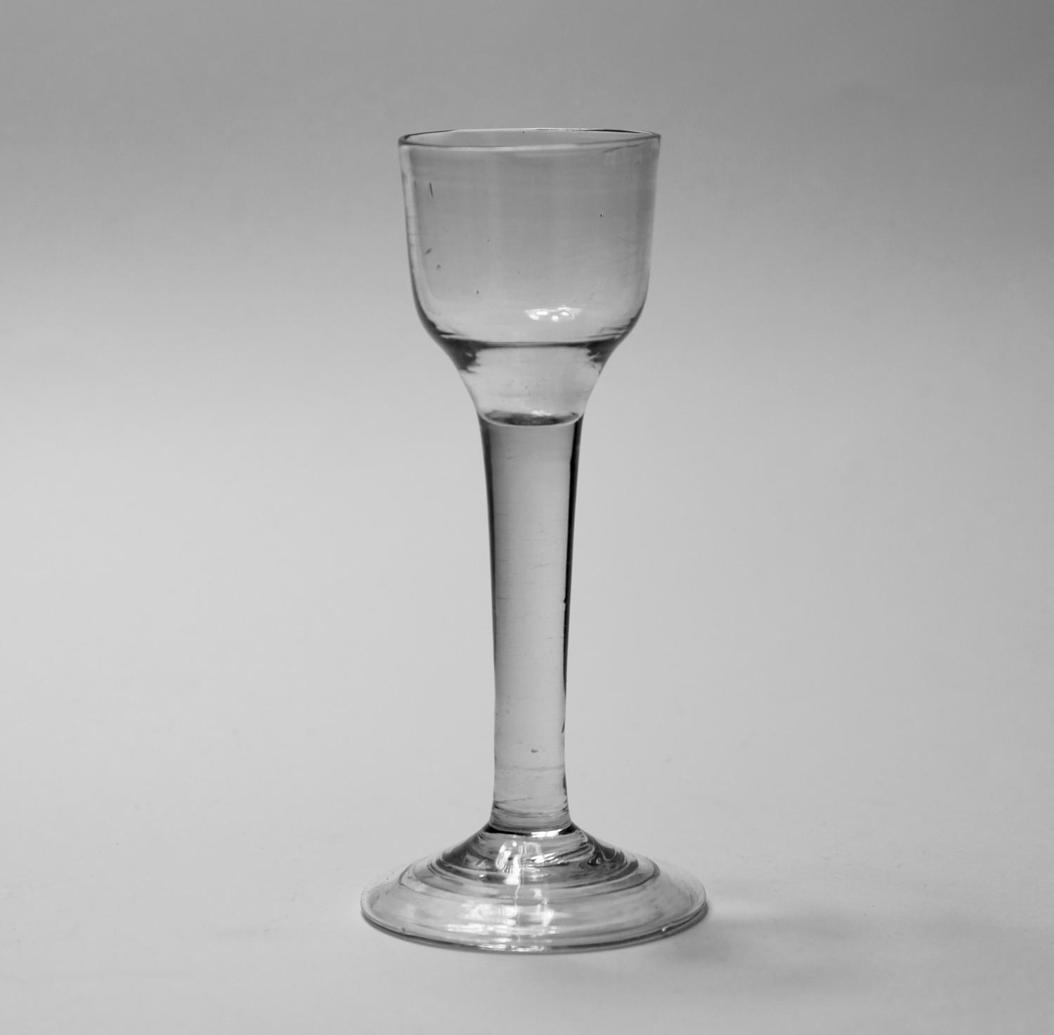 Plain stem wine glass C1760