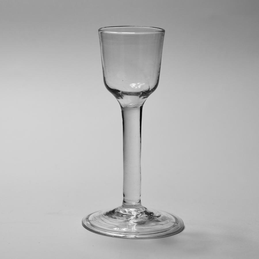Plain stem wine glass C1760
