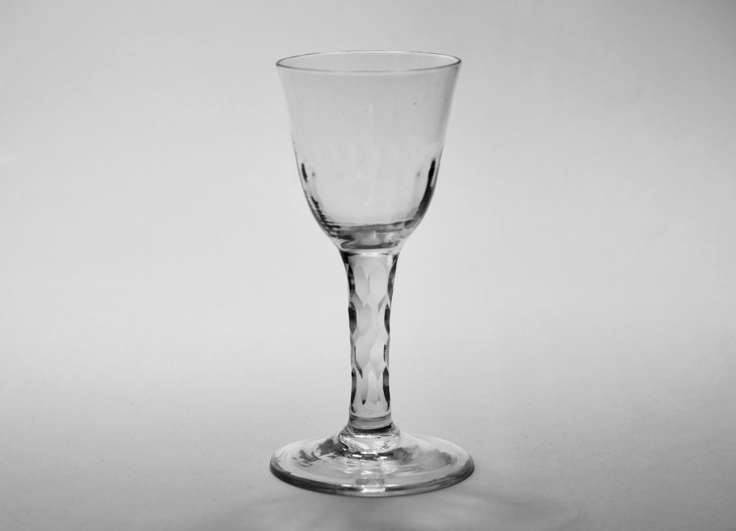 Facet stem wine glass C1770