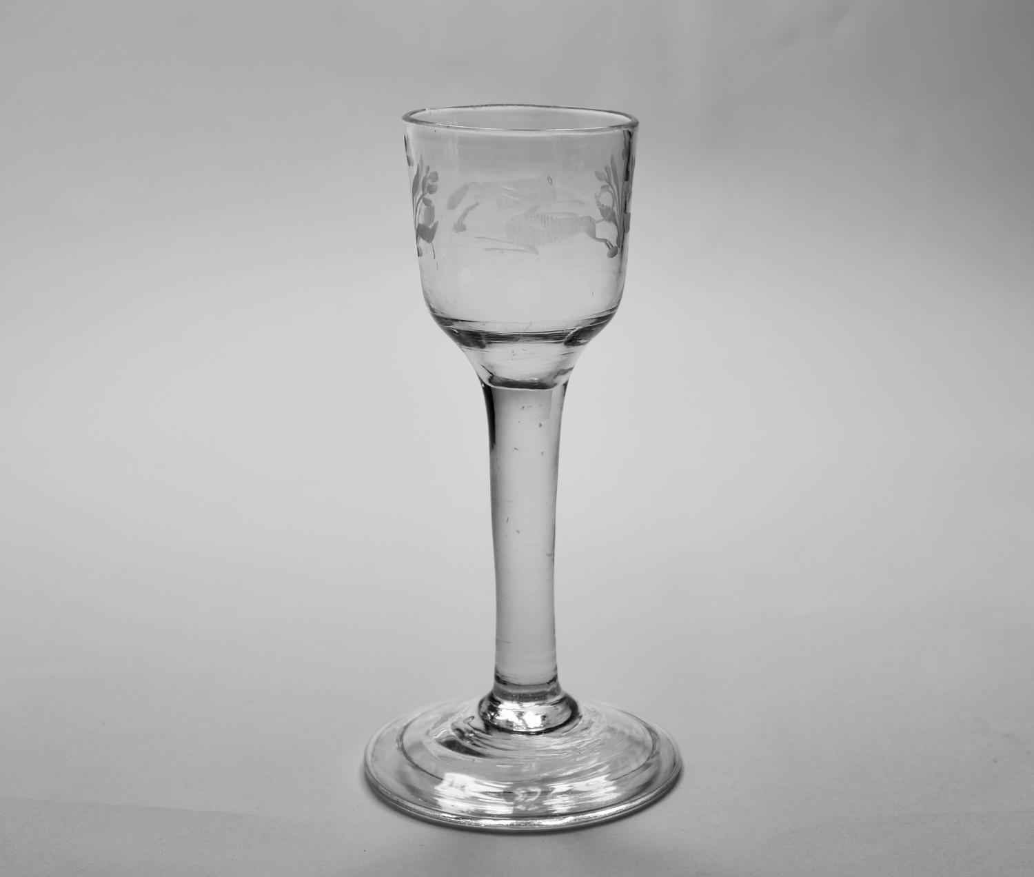 Plain stem wine glass C1750