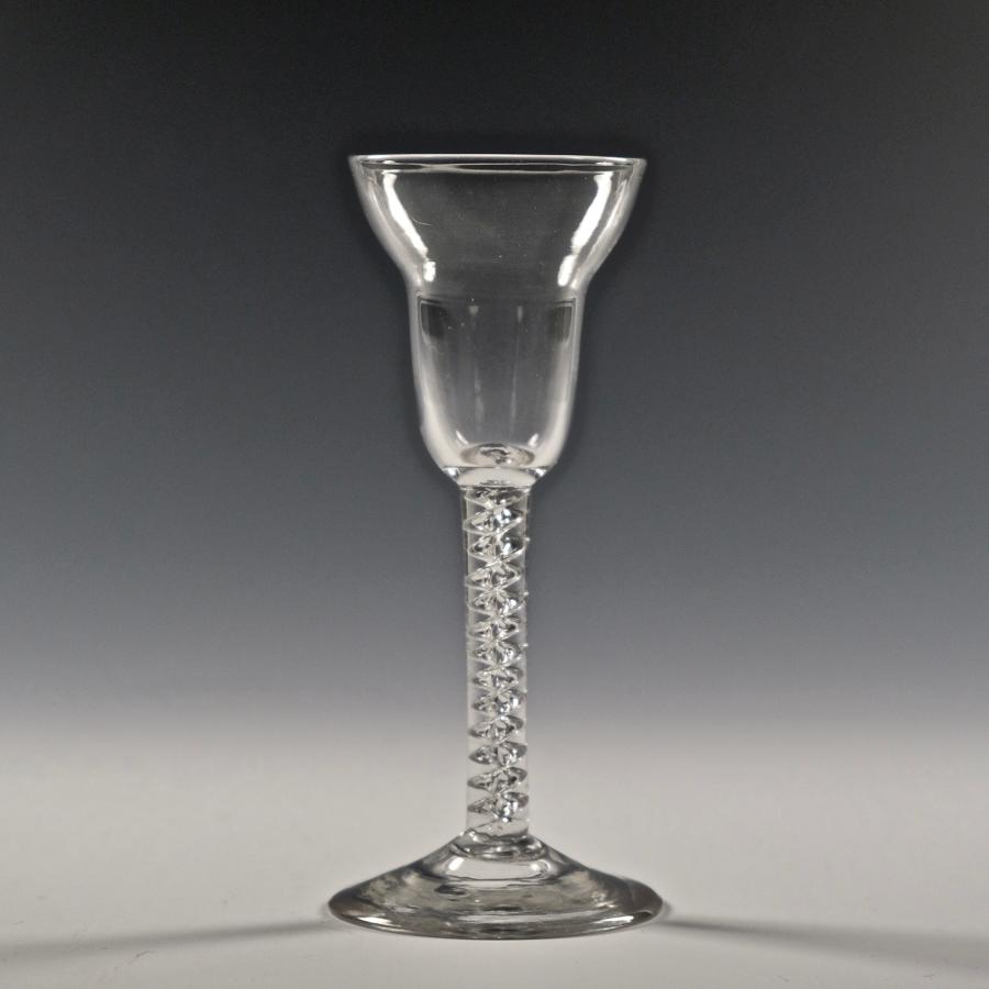 Mercury twist wine glass English C1755