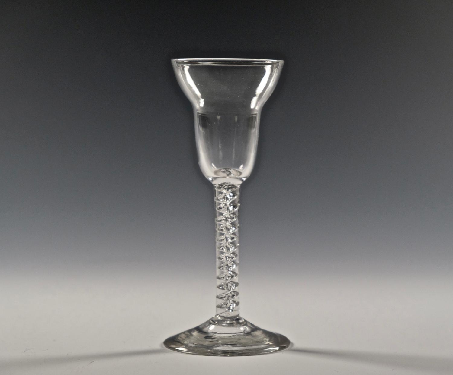 Mercury twist wine glass English C1755