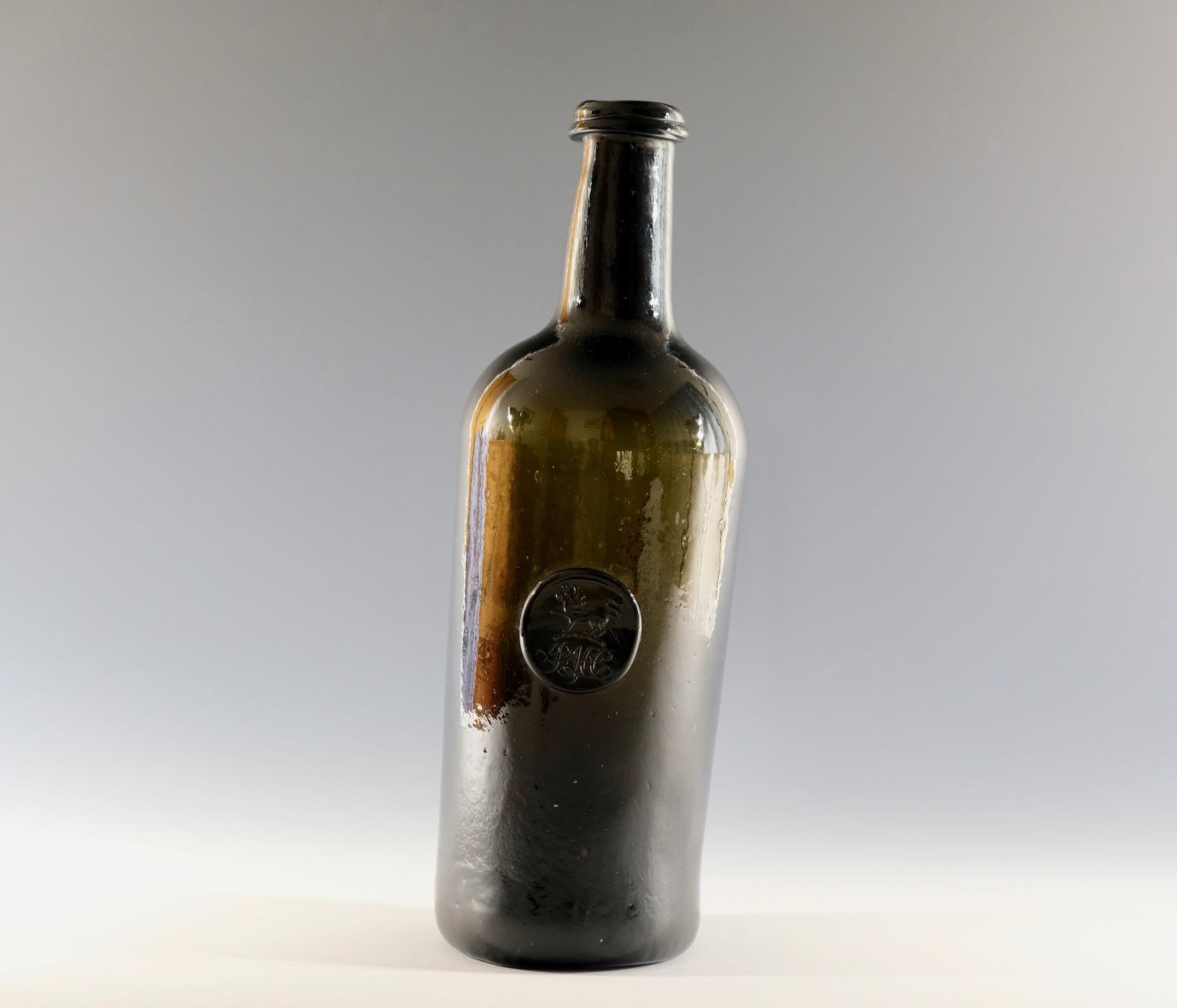 Sealed wine bottle The Hon. Robert Henry Clive C1780