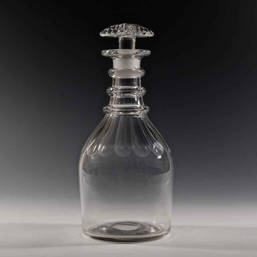 Decanter with three neck rings English C1820/30