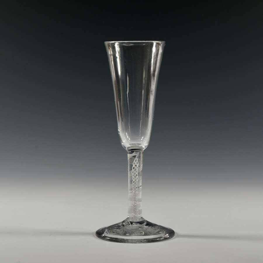 Ale glass opaque twist English C1765