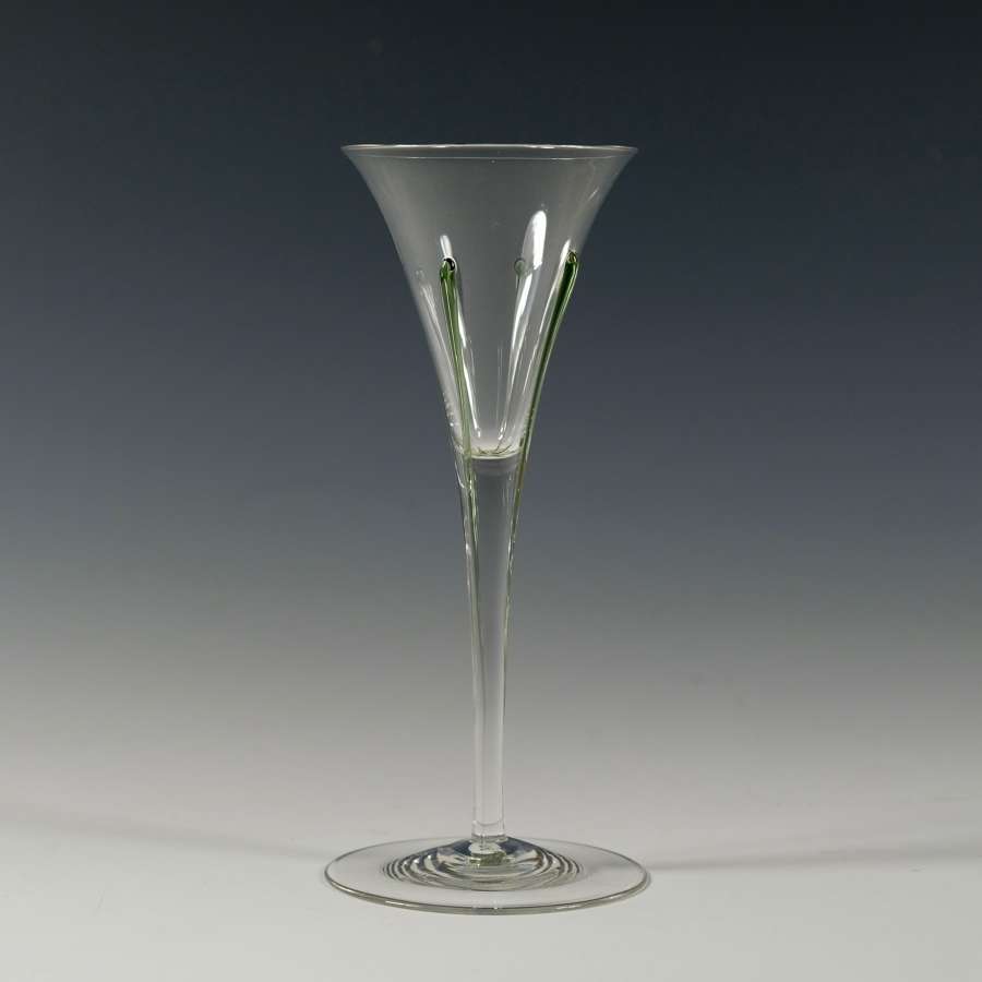 Wine glass with four green tears 1899