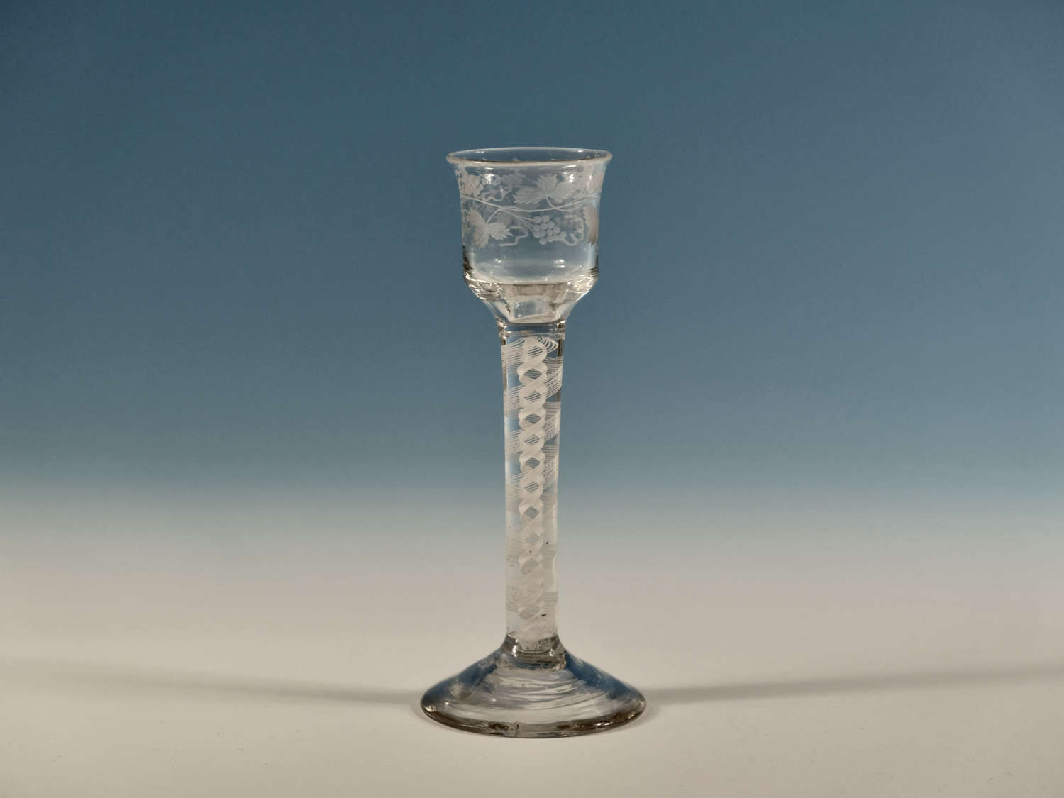 Cordial glass Irish c1760