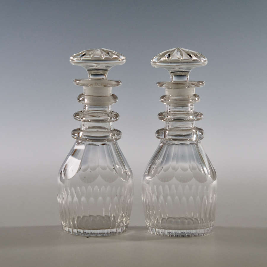 Pair of miniature decanters C1840