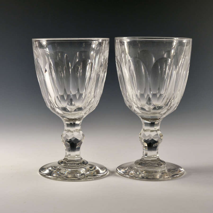 Pair of goblets English c1870