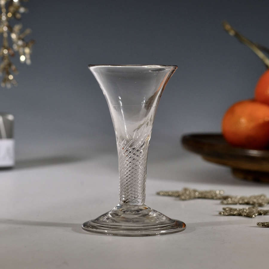 Air twist wine glass c1755