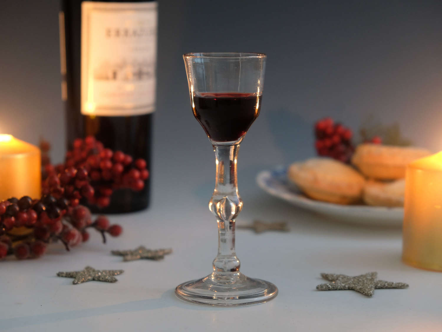 Balustroid wine glass English c17650