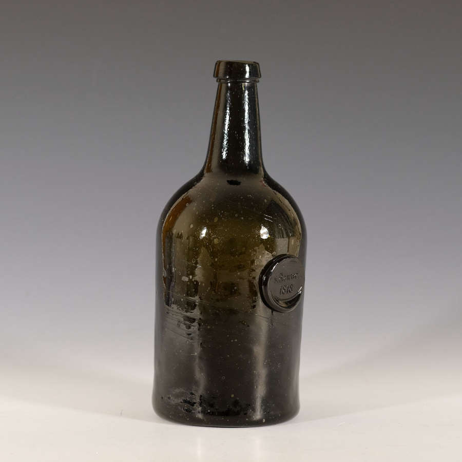Wine bottle sealed S Banwell 1818