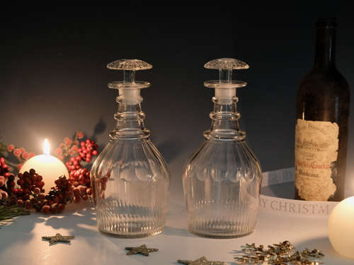 Decanters pair English c1830