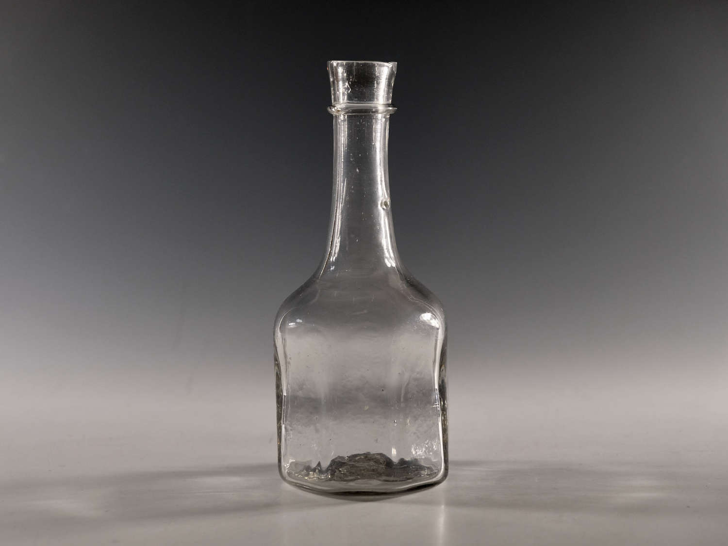 Antique serving bottle octagonal English c1730