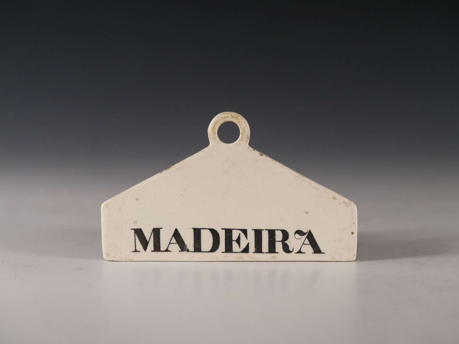 Antique bin label Madeira English early 19th century
