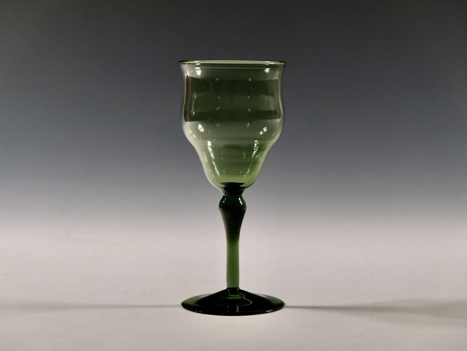 Antique wine glass T G Jackson Whitefriars c1870