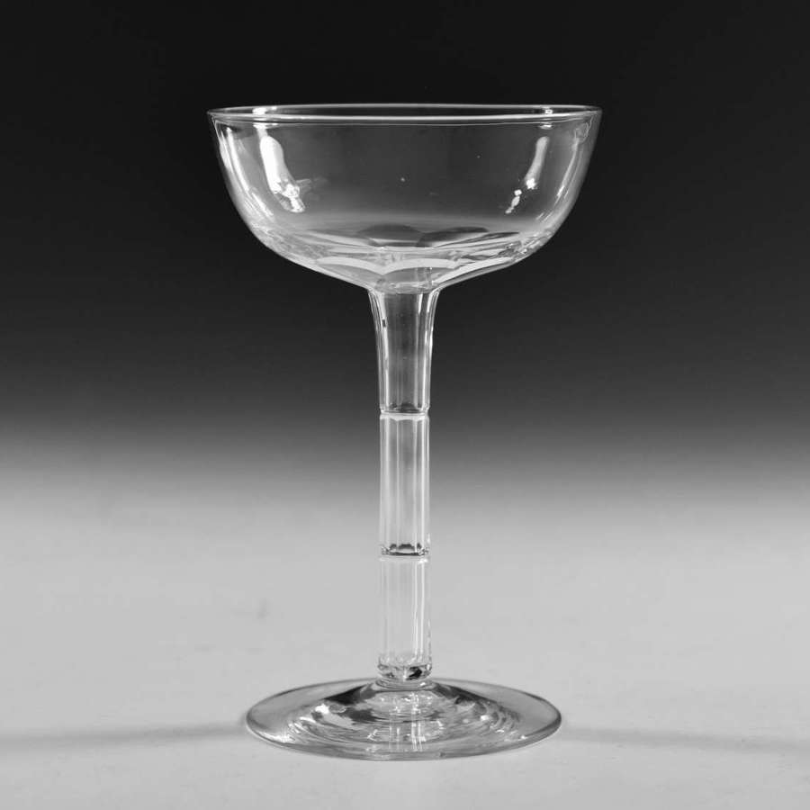 Antique champagne glass English c1890