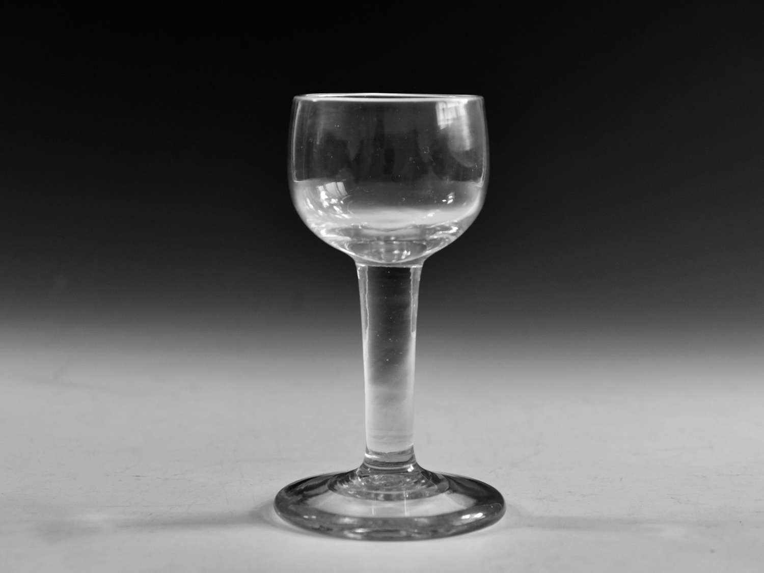 Antique glass mead glass English late 18th century.