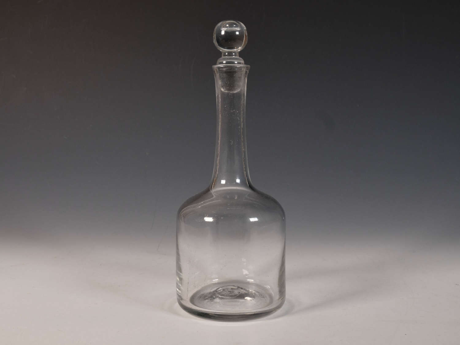 Antique glass serving bottle English c1730-50