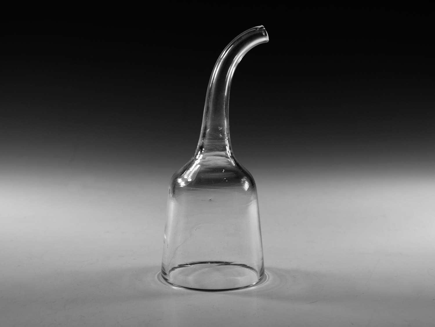 Antique glass wine funnel English c1765
