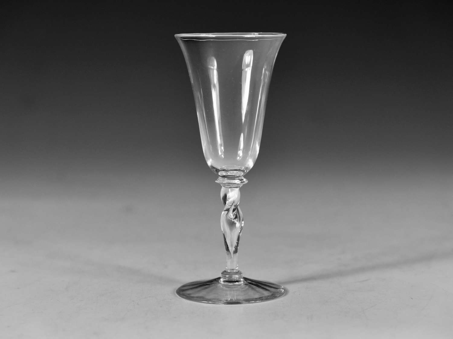 Antique glass sherry glass Whitefriars c1880