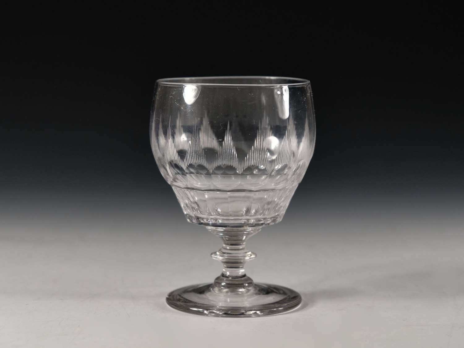 Antique glass rummer English c1830