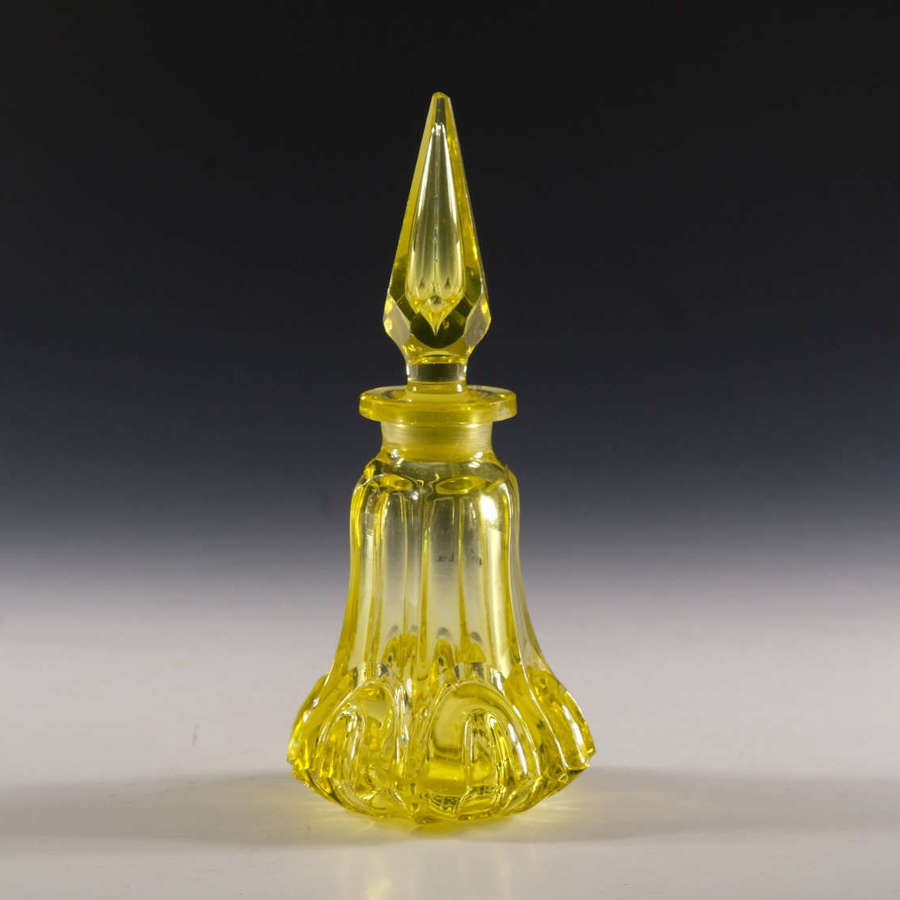 Antique glass - scent bottle English c1880