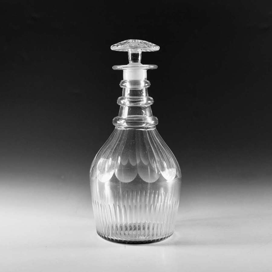 Antique glass - decanter English c1830