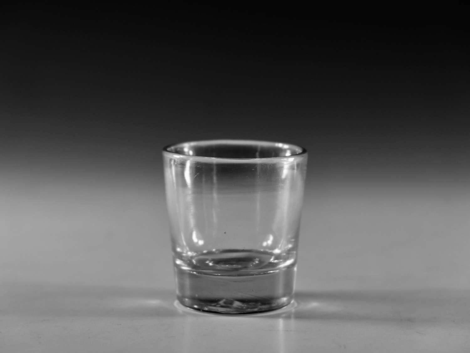 Antique glass - small plain tumbler English c1800