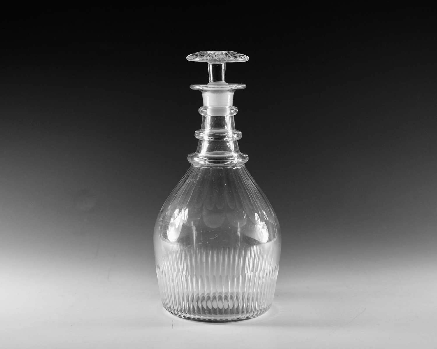 Antique glass - decanter English c1830