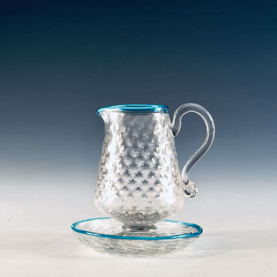 Antique glass - cream jug English c1880