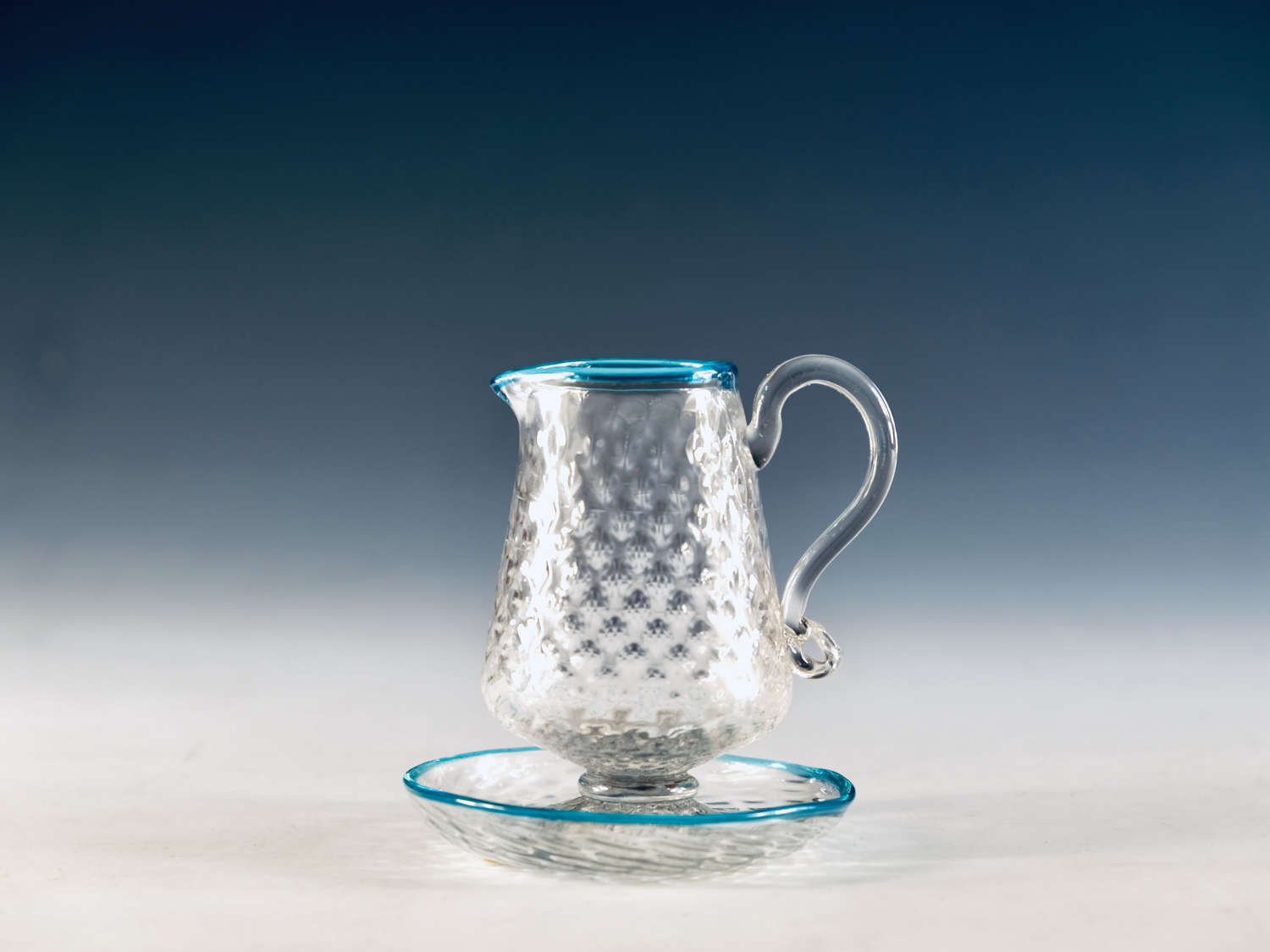 Antique glass - cream jug English c1880