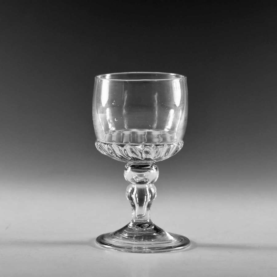 Antique glass - mead glass English c1700