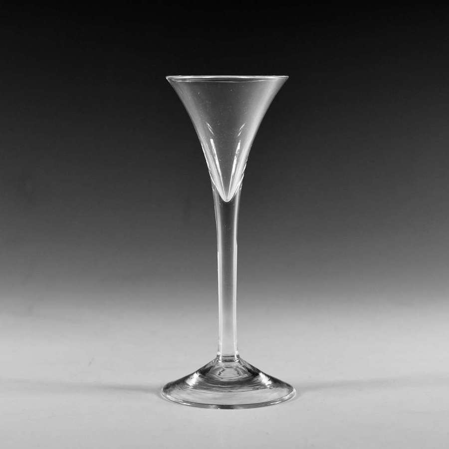Antique glass - toasting glass English c1770