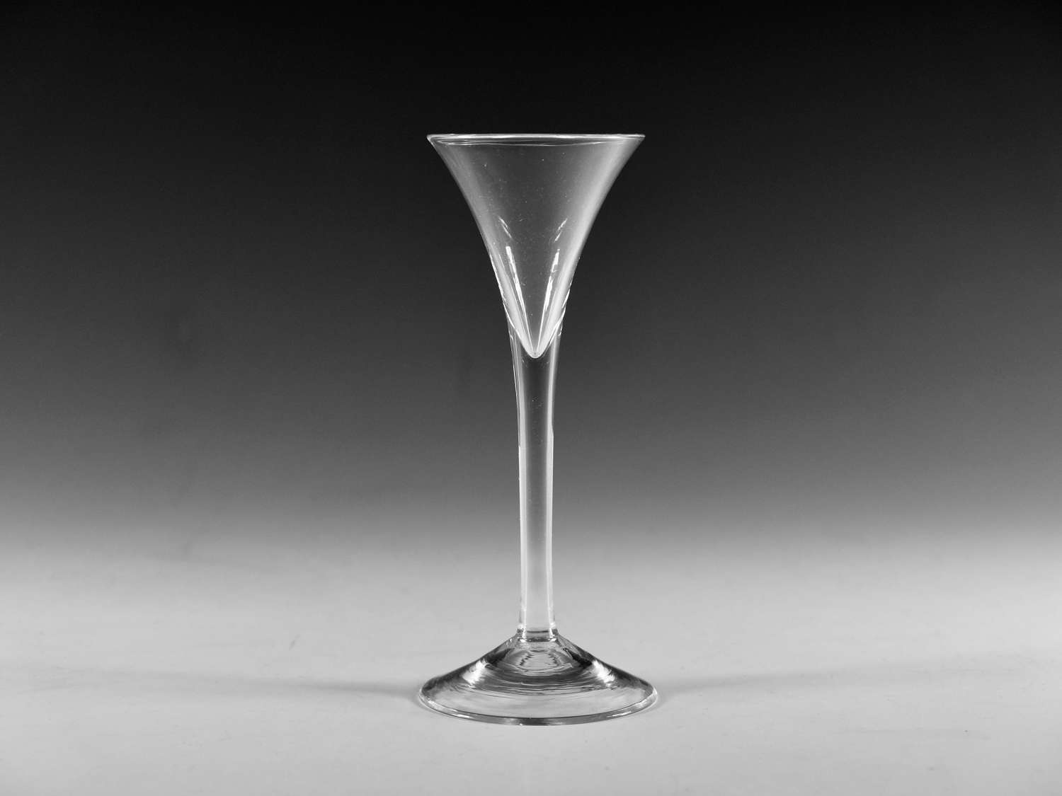 Antique glass - toasting glass English c1770