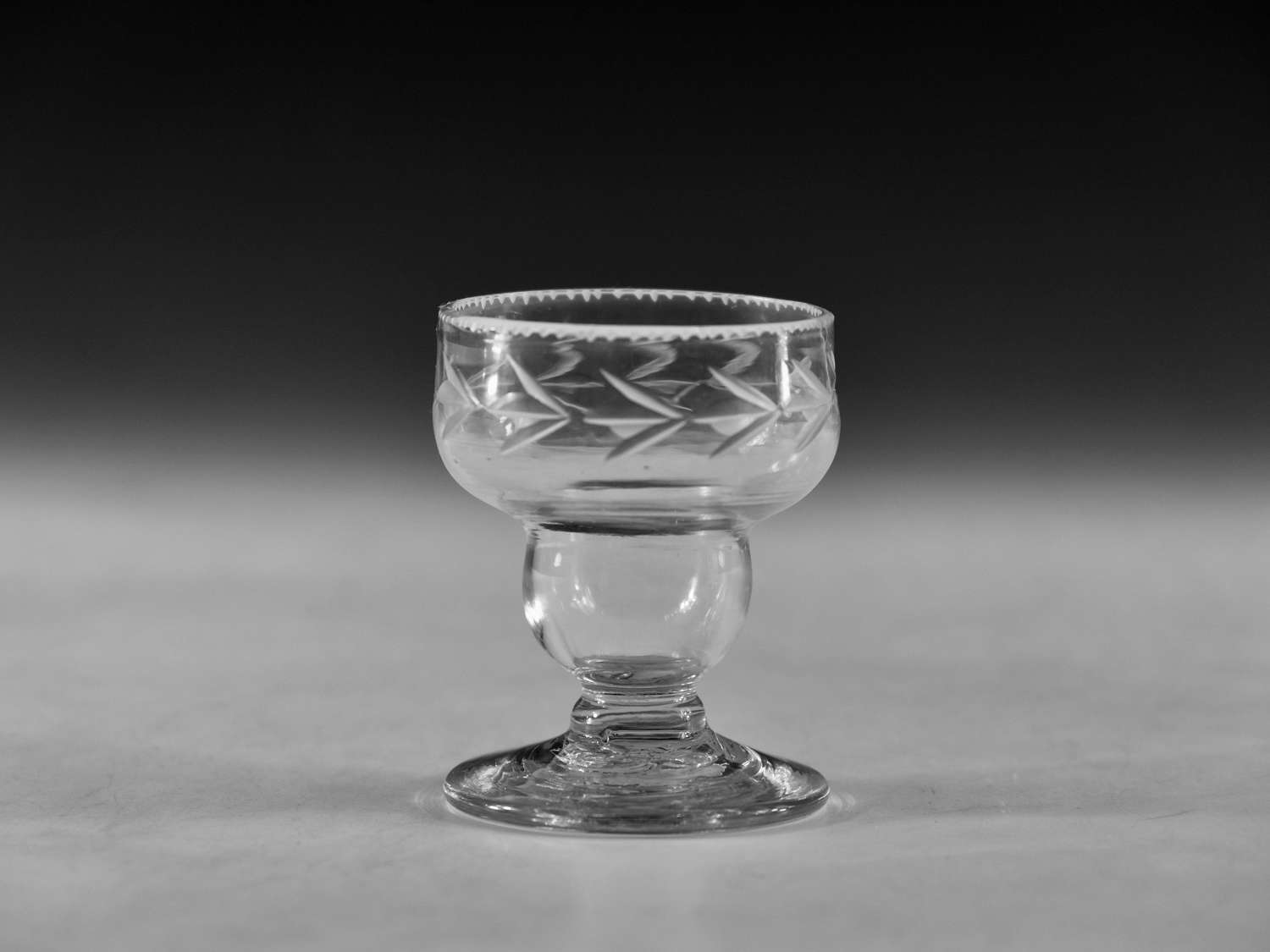 Antique glass - bonnet glass English c1780