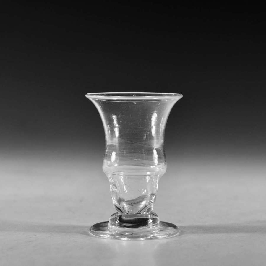 Antique glass - waisted jelly glass English Late 18th century