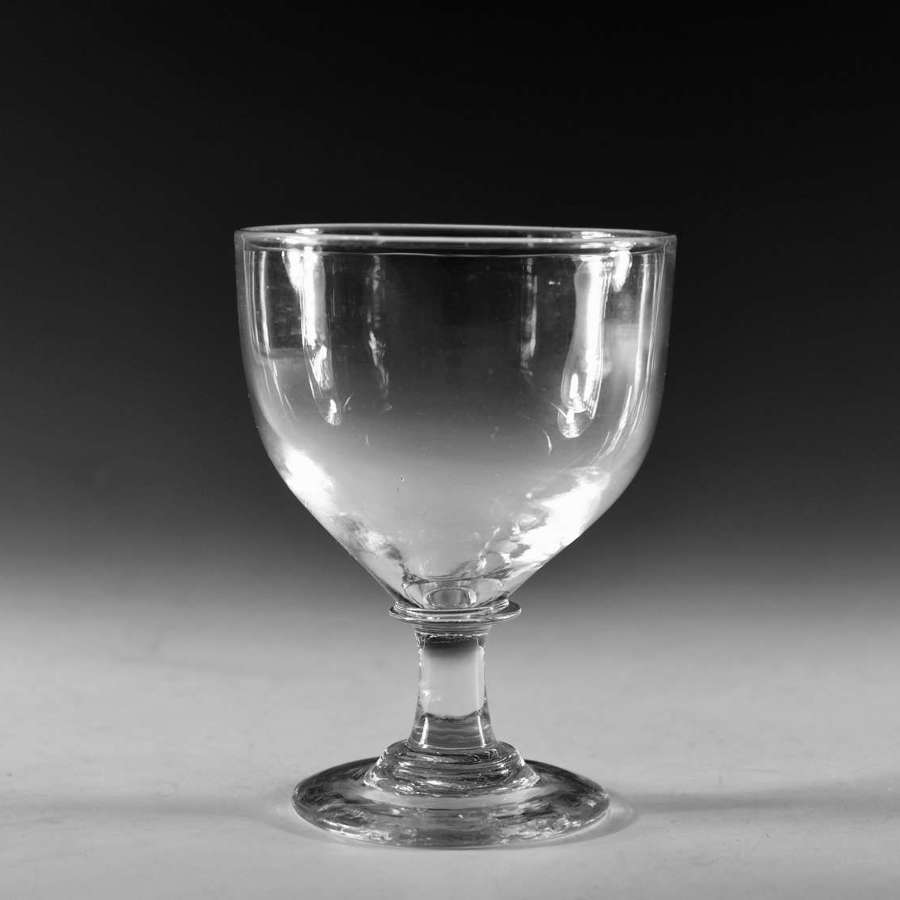 Antique glass - ovoid rummer English c1810