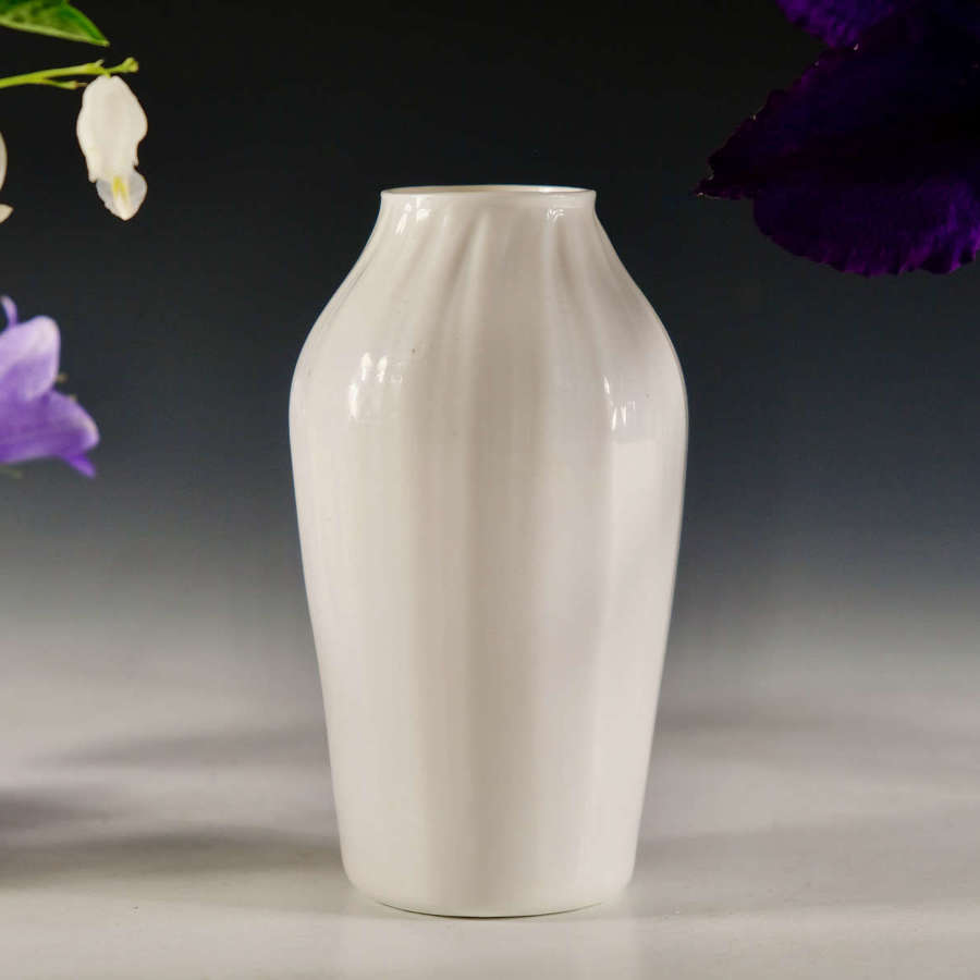 Antique glass - rare opaque white vase English c1760