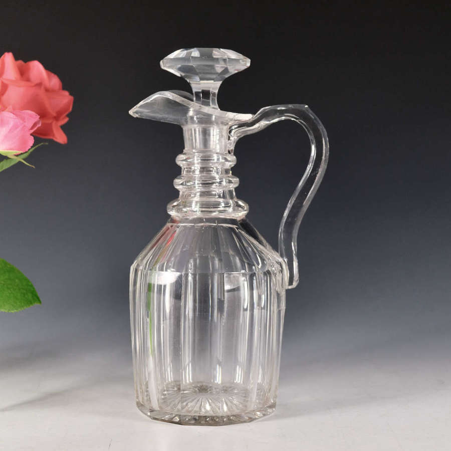 Antique glass - claret jug English c1840