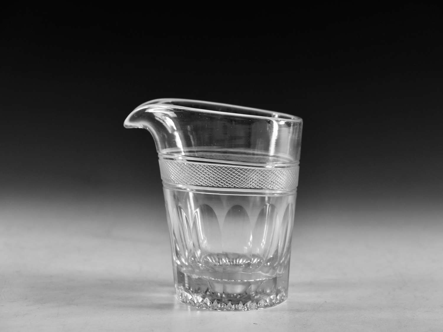 Antique glass - rare mixing tumbler c1835