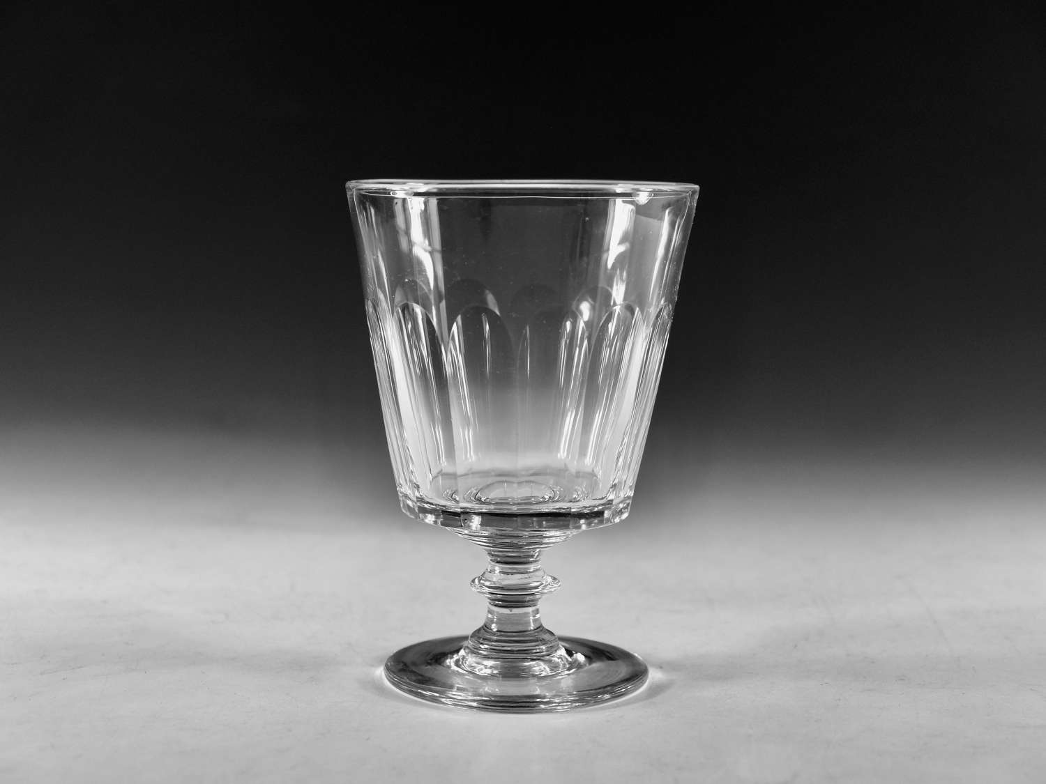 Antique glass - Bucket bowl rummer English c1830