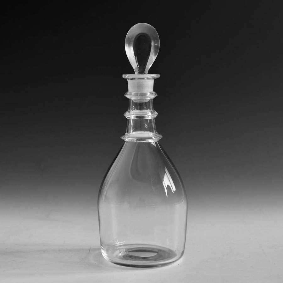 Antique glass - half size decanter English c1810